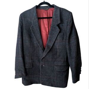 Vintage Nordstrom Academia Tailored Camel Hair Blazer Size 14